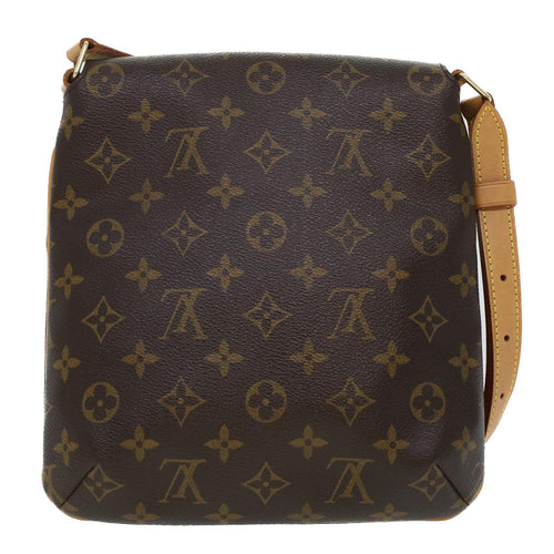 Louis Vuitton Musette Brown Canvas Shoulder Bag (Pre-Owned)