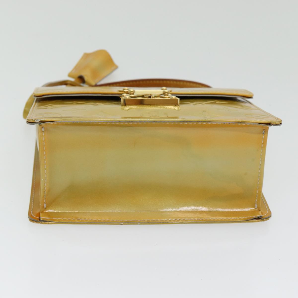Louis Vuitton Spring Street Yellow Patent Leather Handbag (Pre-Owned)