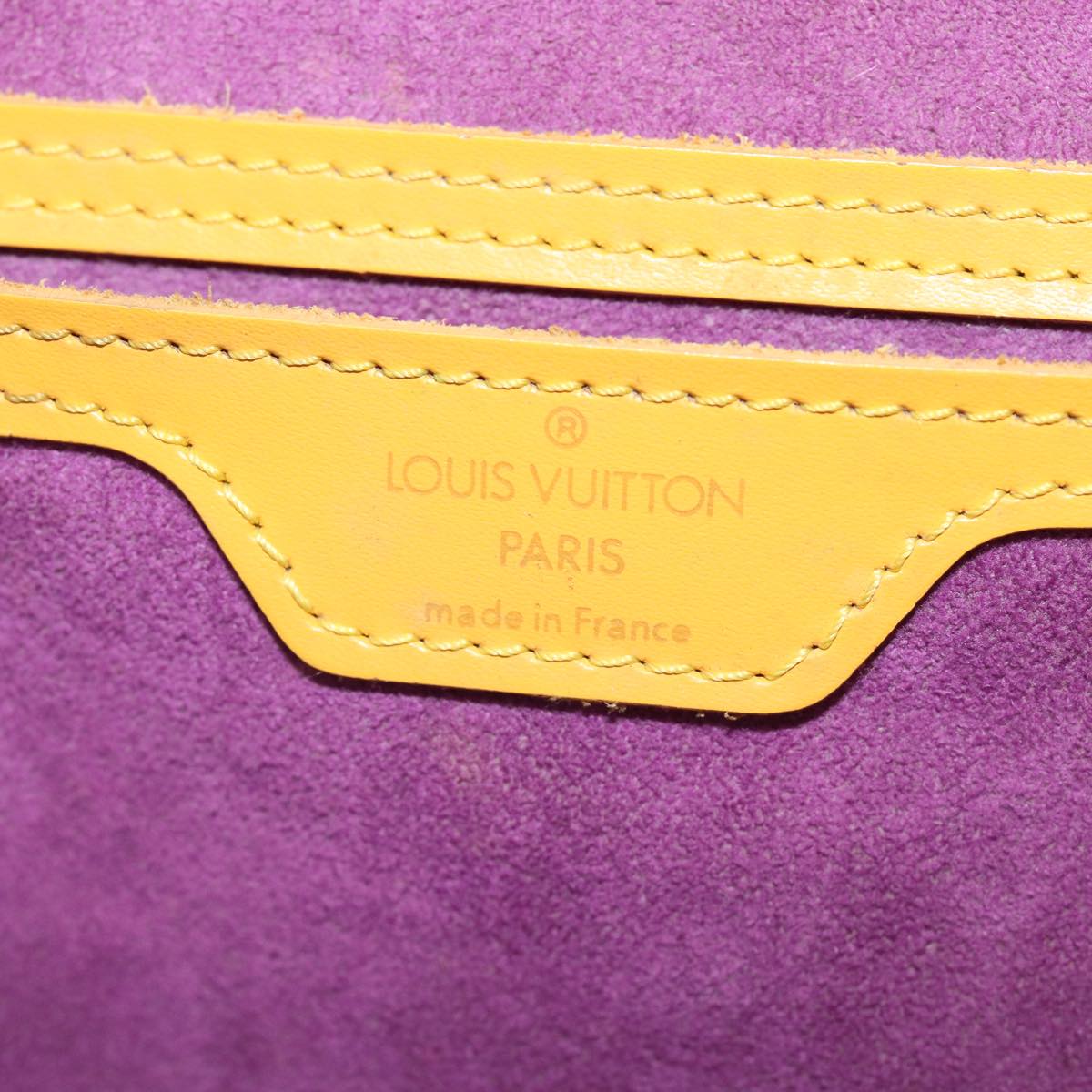 Louis Vuitton Gobelins Yellow Leather Backpack Bag (Pre-Owned)