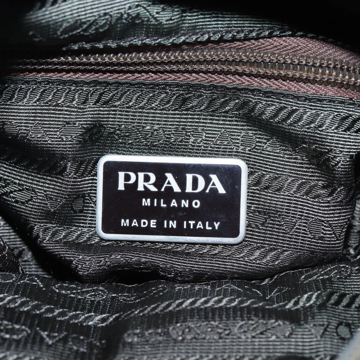 Prada Tessuto Beige Synthetic Tote Bag (Pre-Owned)