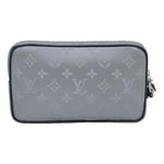Louis Vuitton Satellite Silver Canvas Clutch Bag (Pre-Owned)