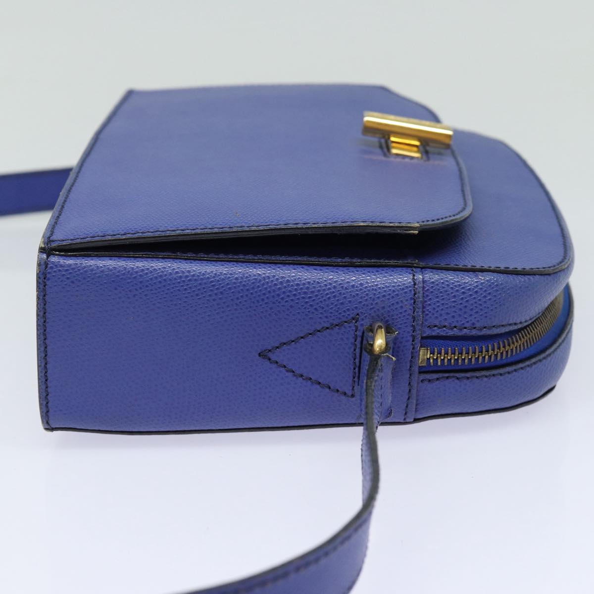 Céline - Blue Leather Shoulder Bag (Pre-Owned)