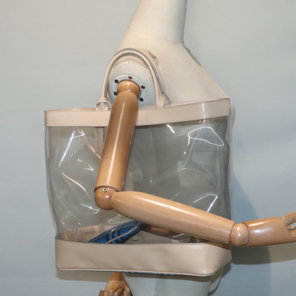 Burberry Transparent Vinyl Tote Bag (Pre-Owned)