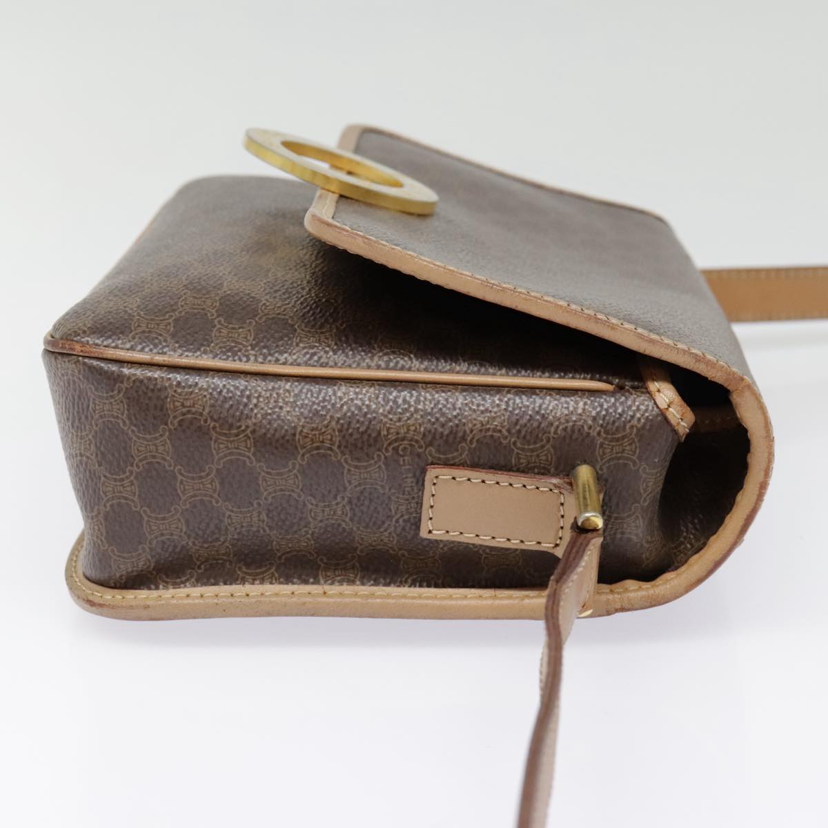 Céline Macadam Brown Canvas Shoulder Bag (Pre-Owned)
