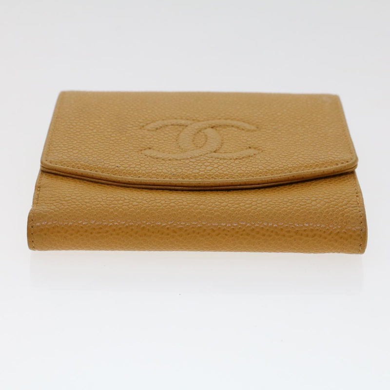 Chanel Yellow Leather Wallet  (Pre-Owned)