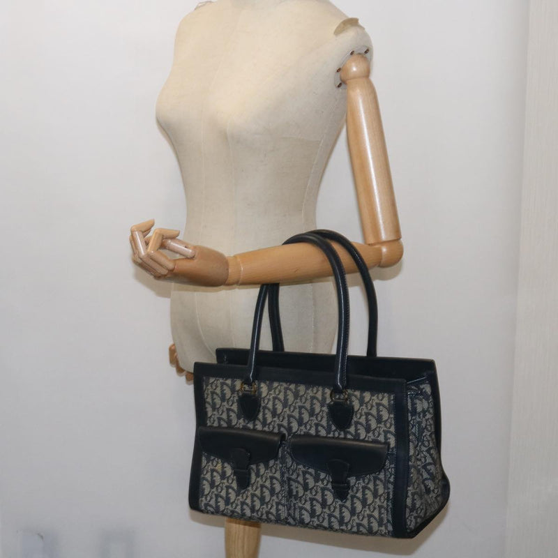 Dior Trotteur Brown Canvas Handbag (Pre-Owned)