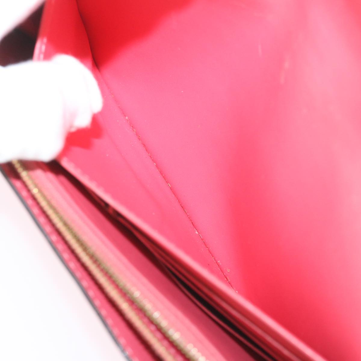 Louis Vuitton Portefeuille Sarah Pink Patent Leather Wallet  (Pre-Owned)