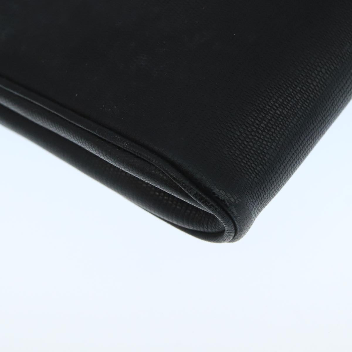 Céline Logo Du Cercle Black Leather Shoulder Bag (Pre-Owned)