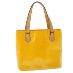 Louis Vuitton Houston Yellow Patent Leather Handbag (Pre-Owned)