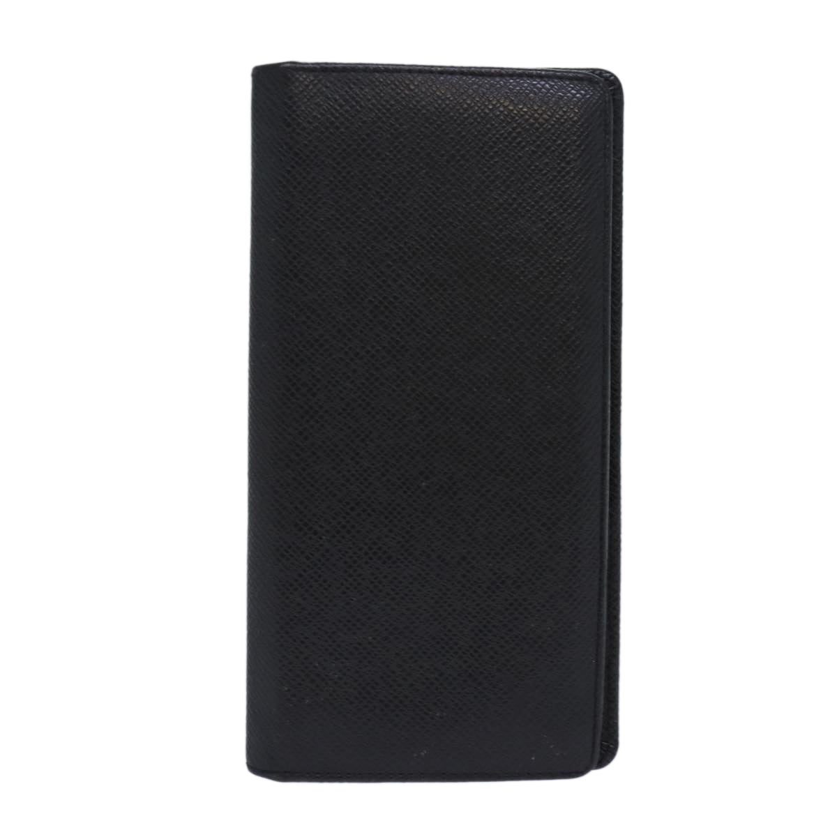 Louis Vuitton Portefeuille Brazza Black Leather Wallet  (Pre-Owned)