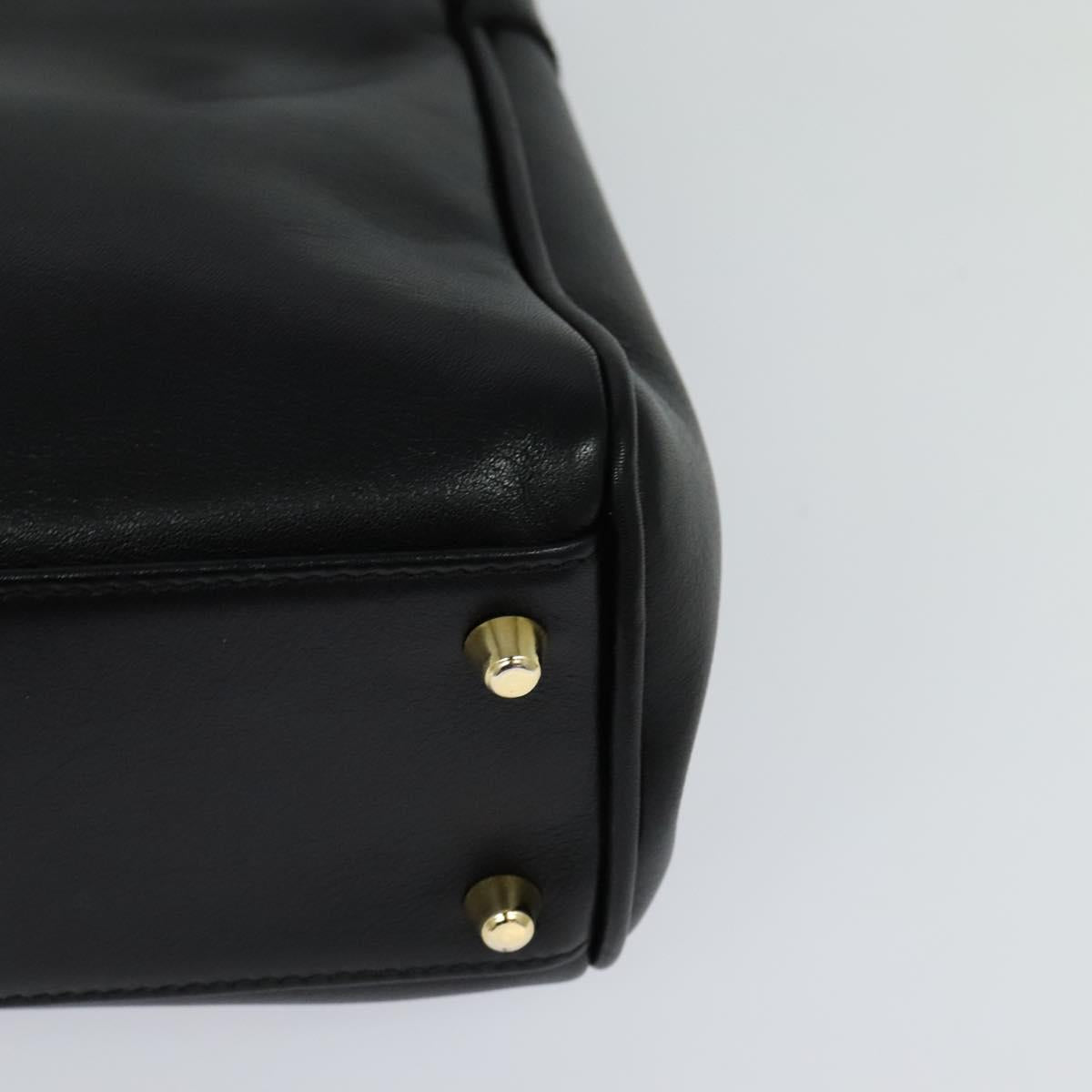 Burberry Black Leather Handbag (Pre-Owned)