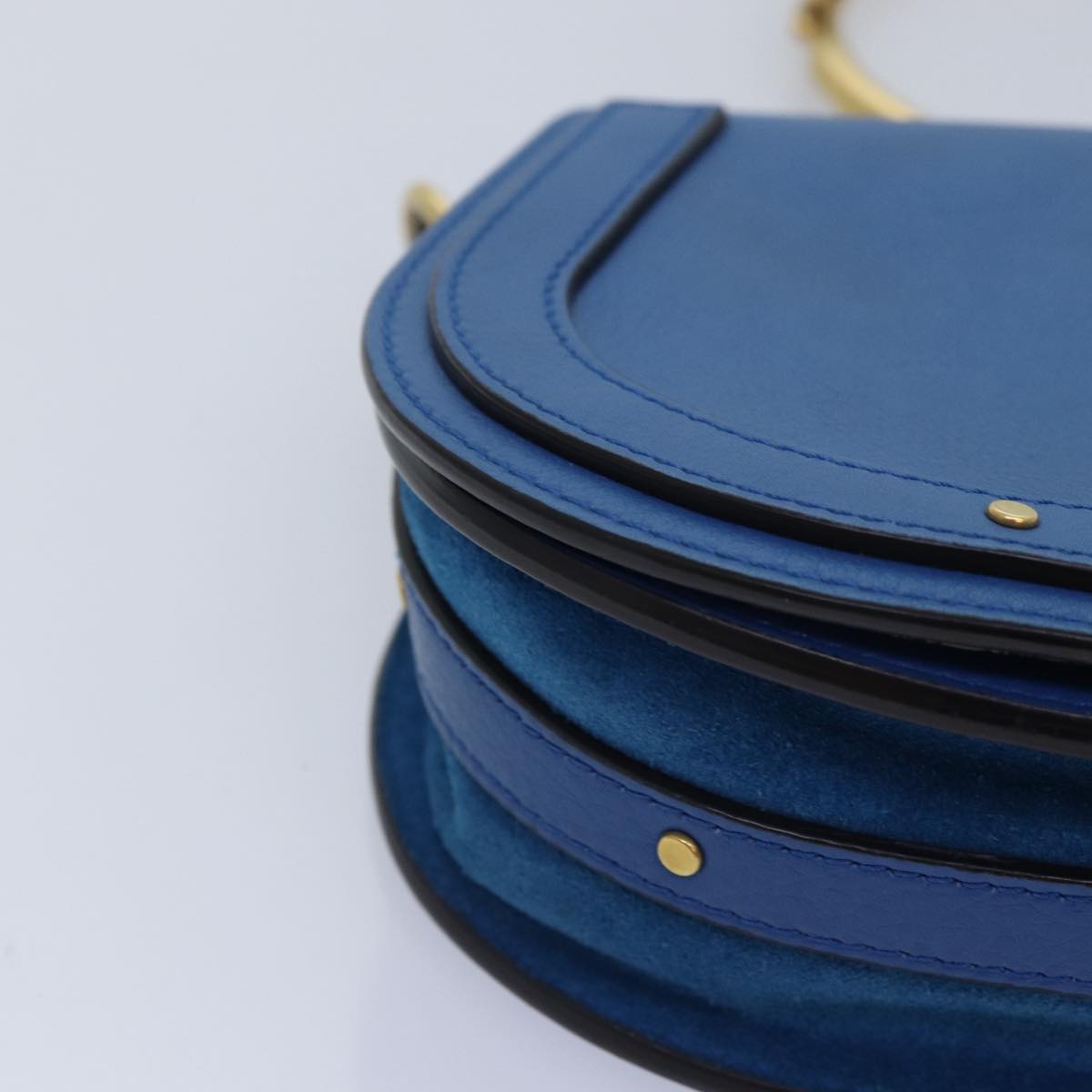 Chloé Nile Blue Leather Handbag (Pre-Owned)