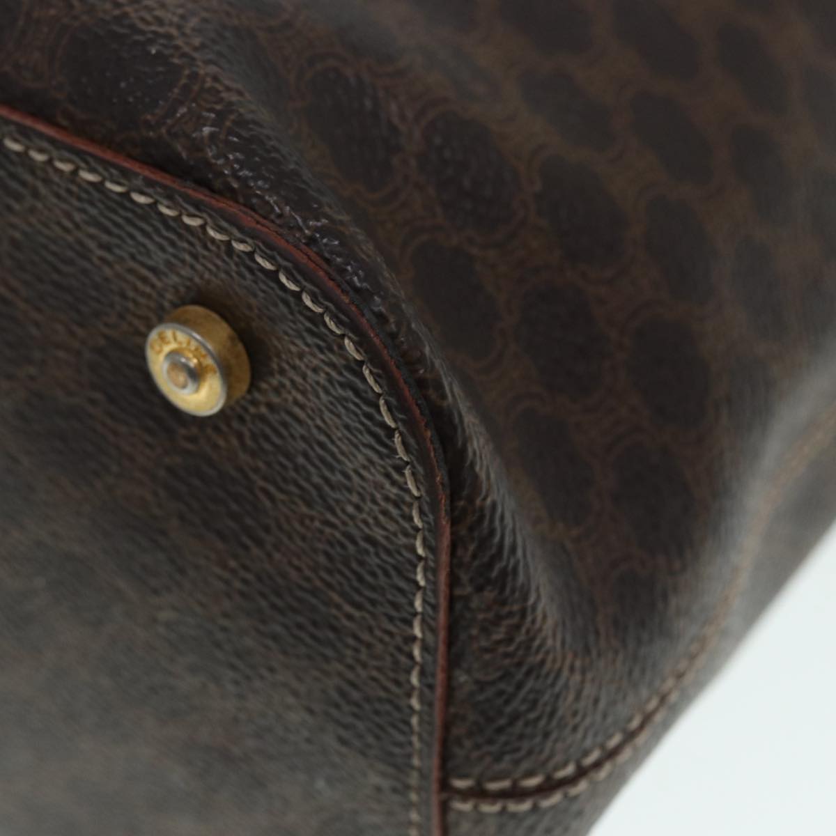 Céline Macadam Brown Canvas Handbag (Pre-Owned)
