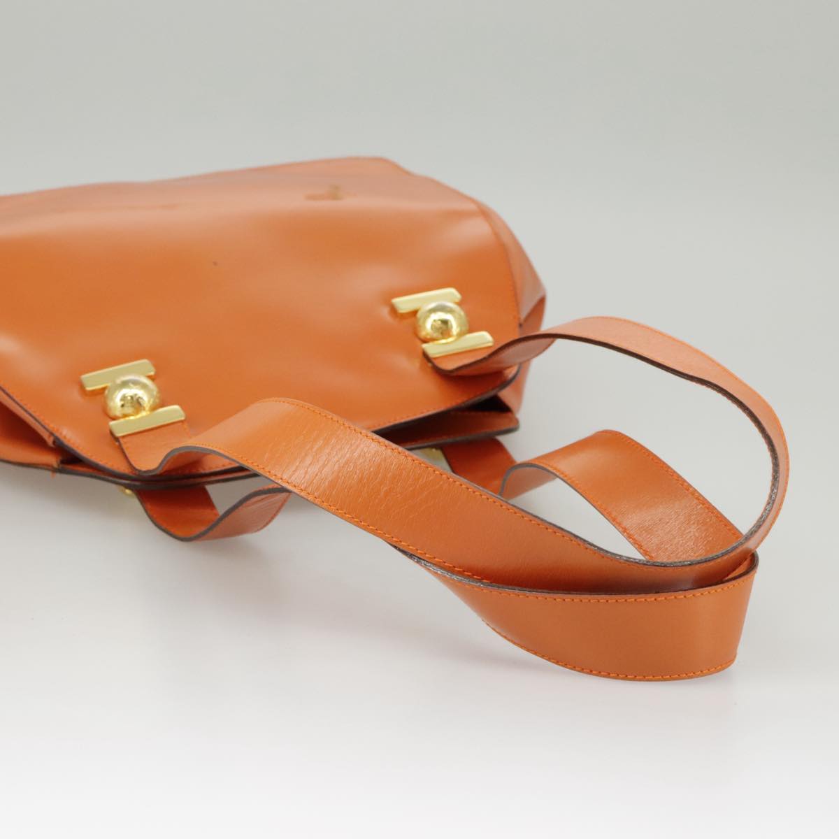 Céline Orange Leather Shoulder Bag (Pre-Owned)