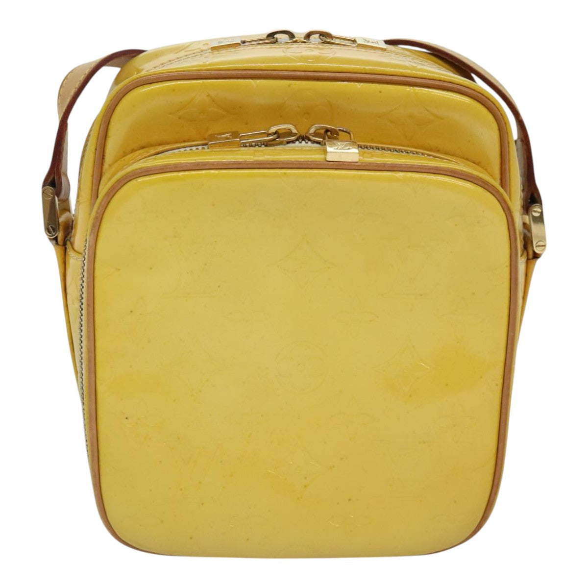 Louis Vuitton Wooster Yellow Patent Leather Shoulder Bag (Pre-Owned)