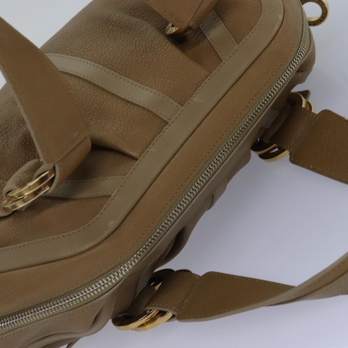 Bulgari Brown Leather Handbag (Pre-Owned)