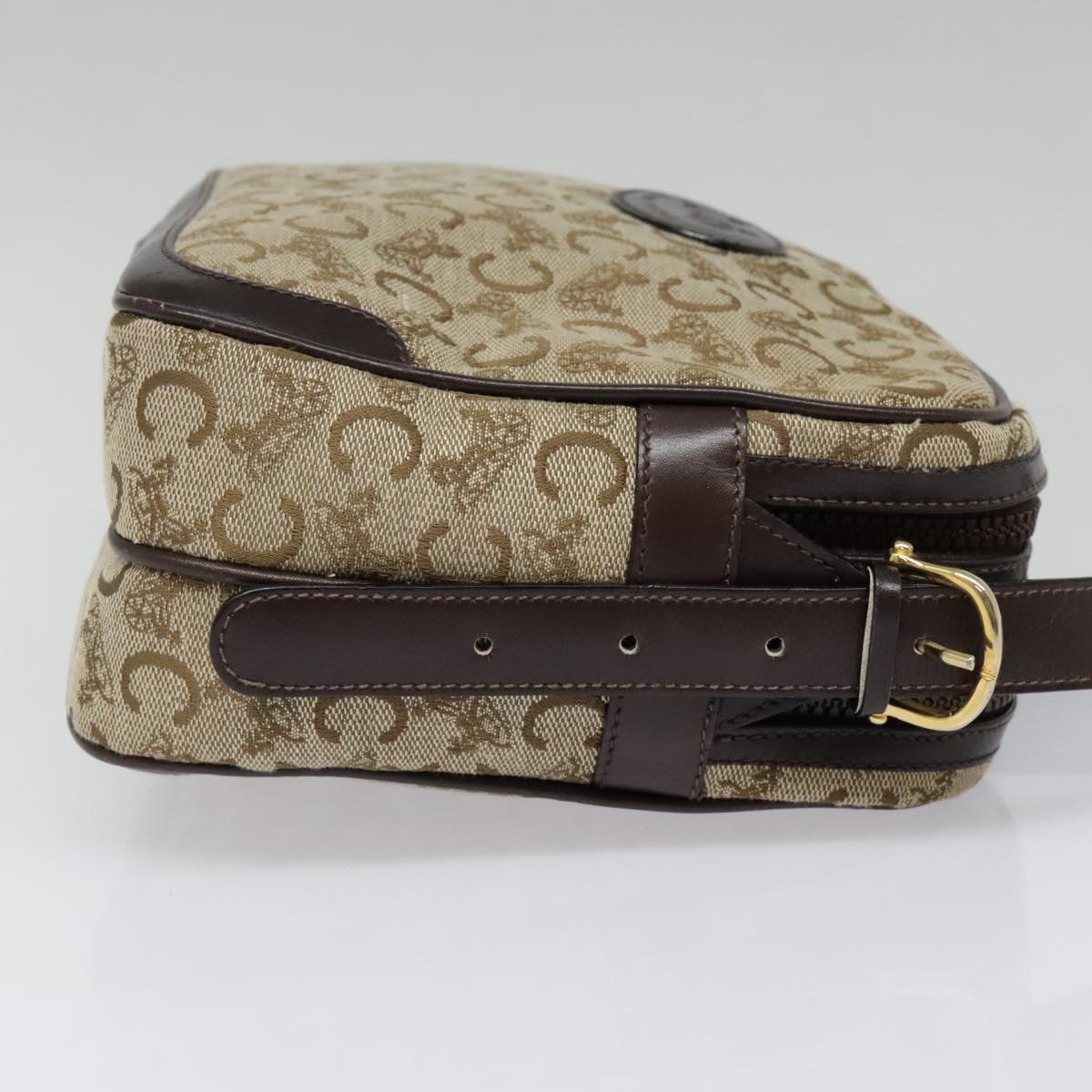 Céline C Brown Canvas Shoulder Bag (Pre-Owned)