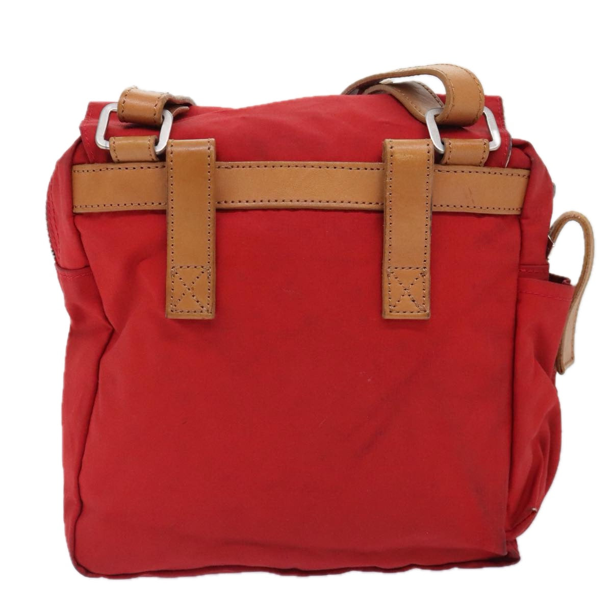 Burberry Red Synthetic Shoulder Bag (Pre-Owned)