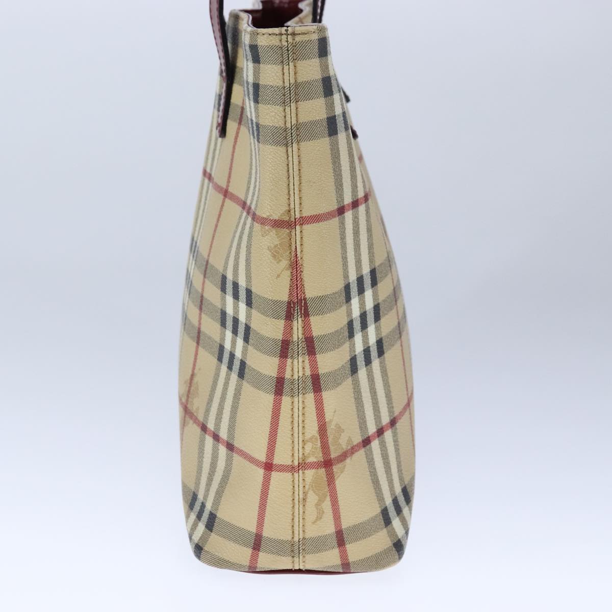 Burberry Nova Check Beige Canvas Tote Bag (Pre-Owned)