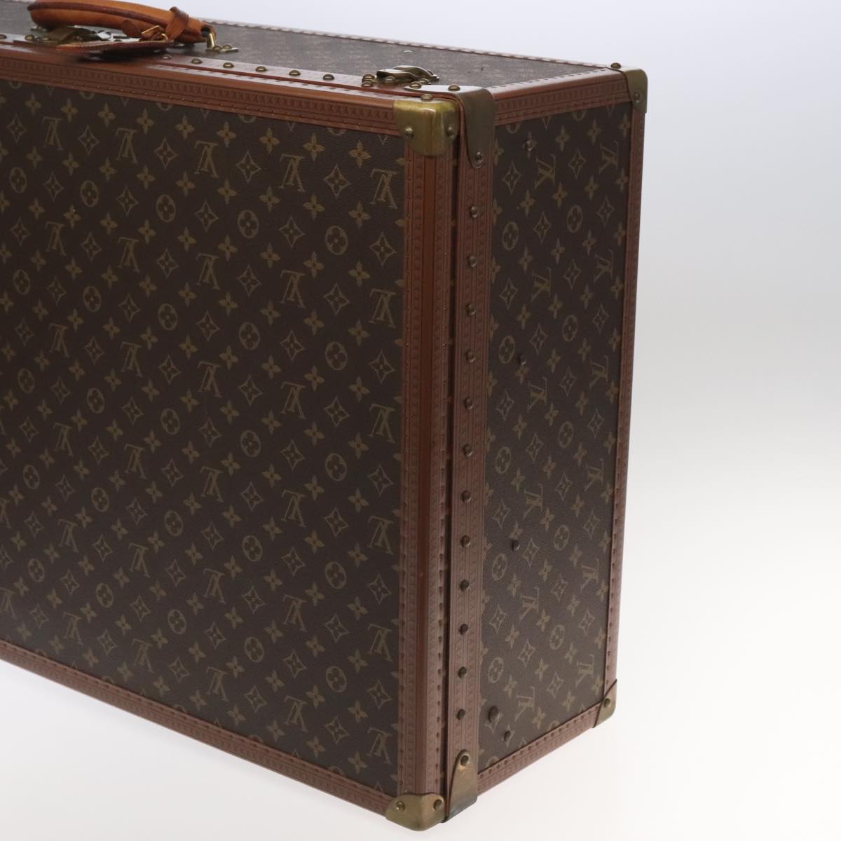 Louis Vuitton Alzer Brown Canvas Travel Bag (Pre-Owned)