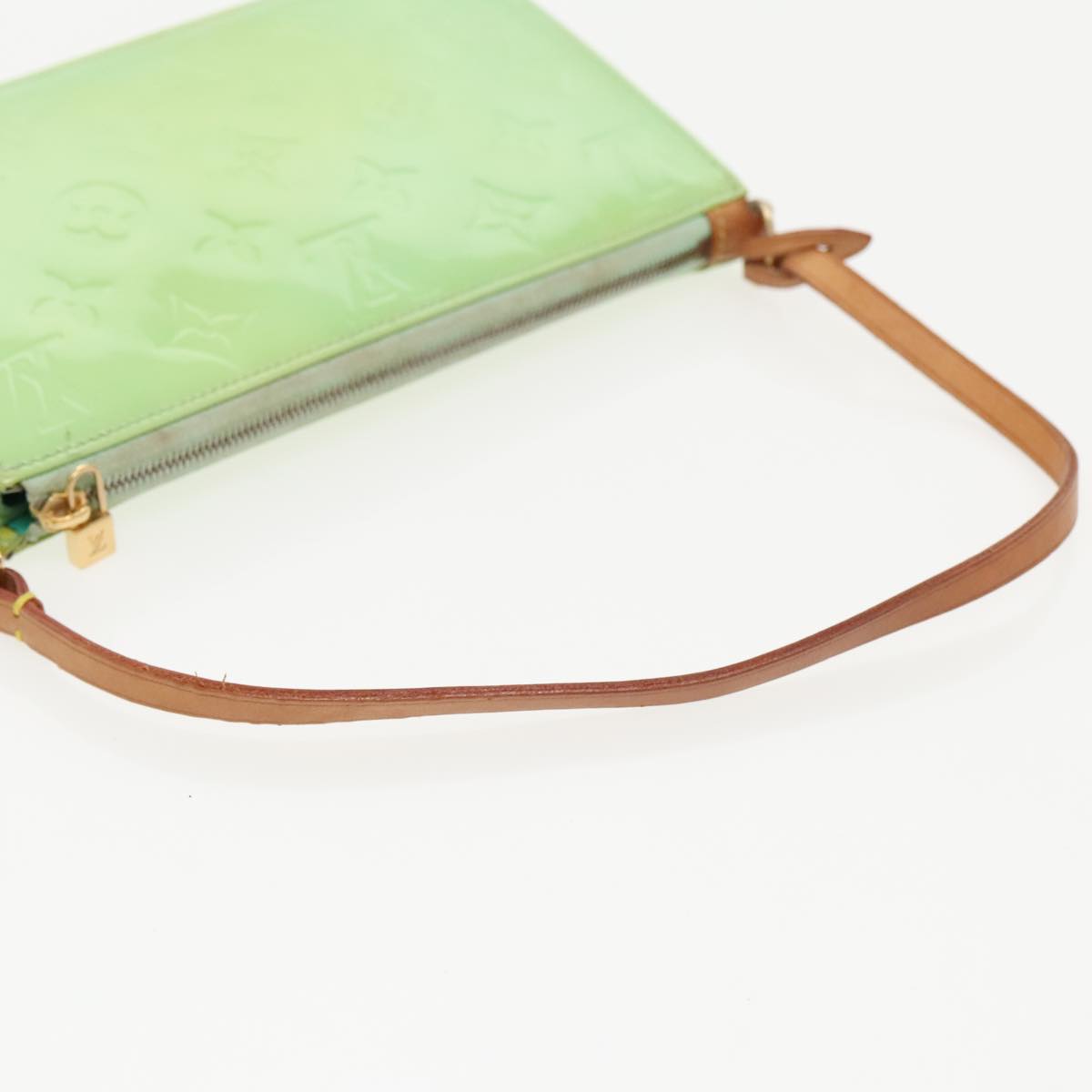 Louis Vuitton Lexington Green Patent Leather Clutch Bag (Pre-Owned)