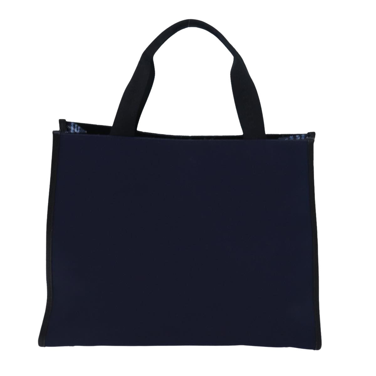 Burberry Nova Check Navy Synthetic Tote Bag (Pre-Owned)
