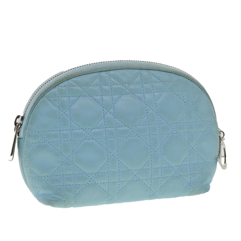 Dior Blue Leather Clutch Bag (Pre-Owned)