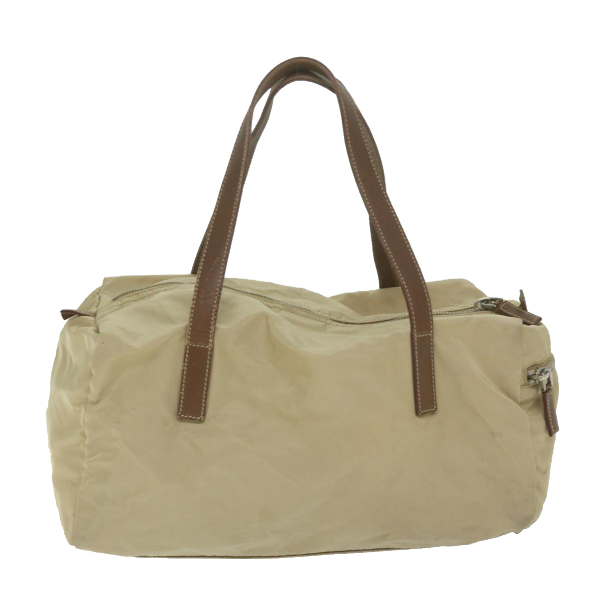 Prada Beige Synthetic Handbag (Pre-Owned)