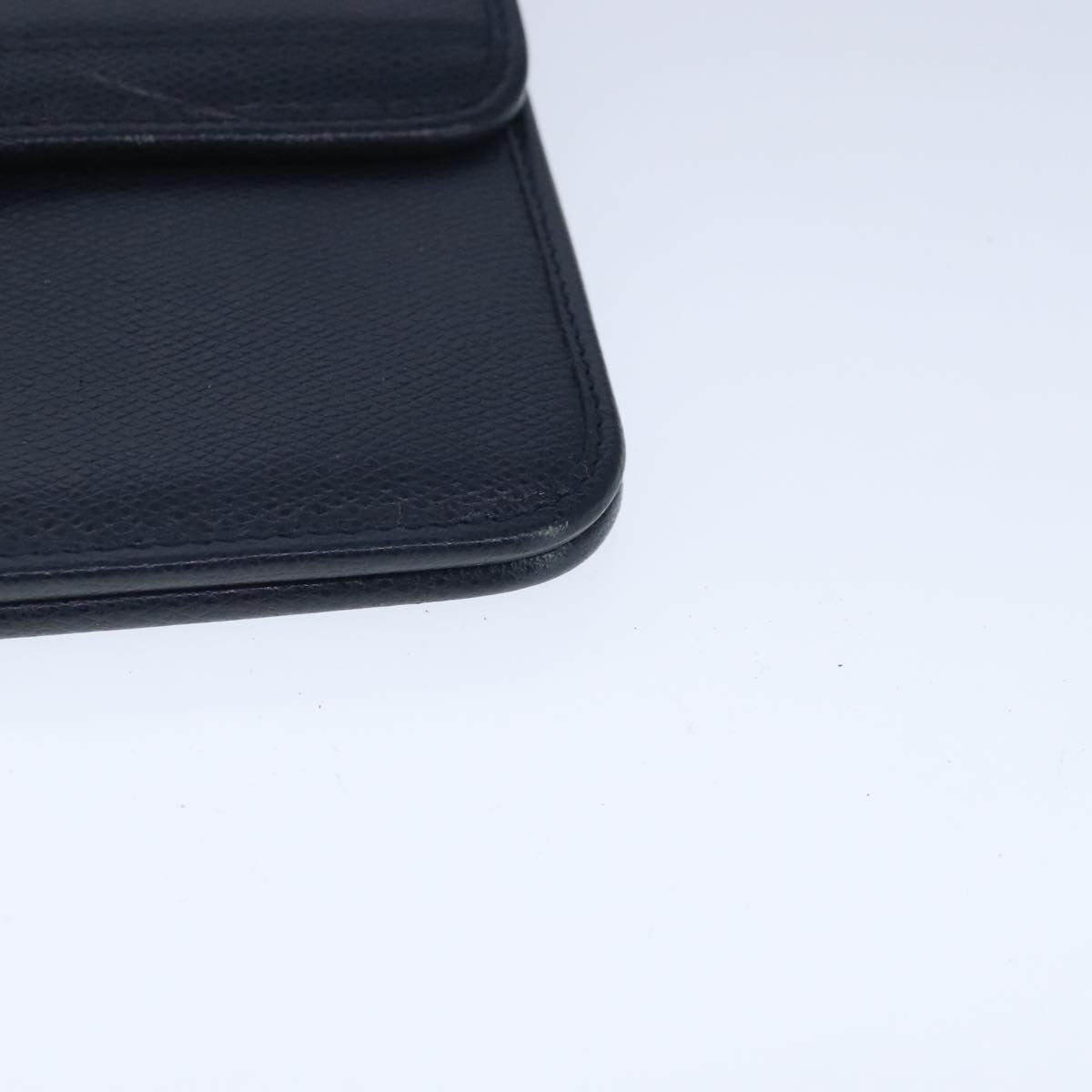Dior Vintage Navy Leather Shoulder Bag (Pre-Owned)