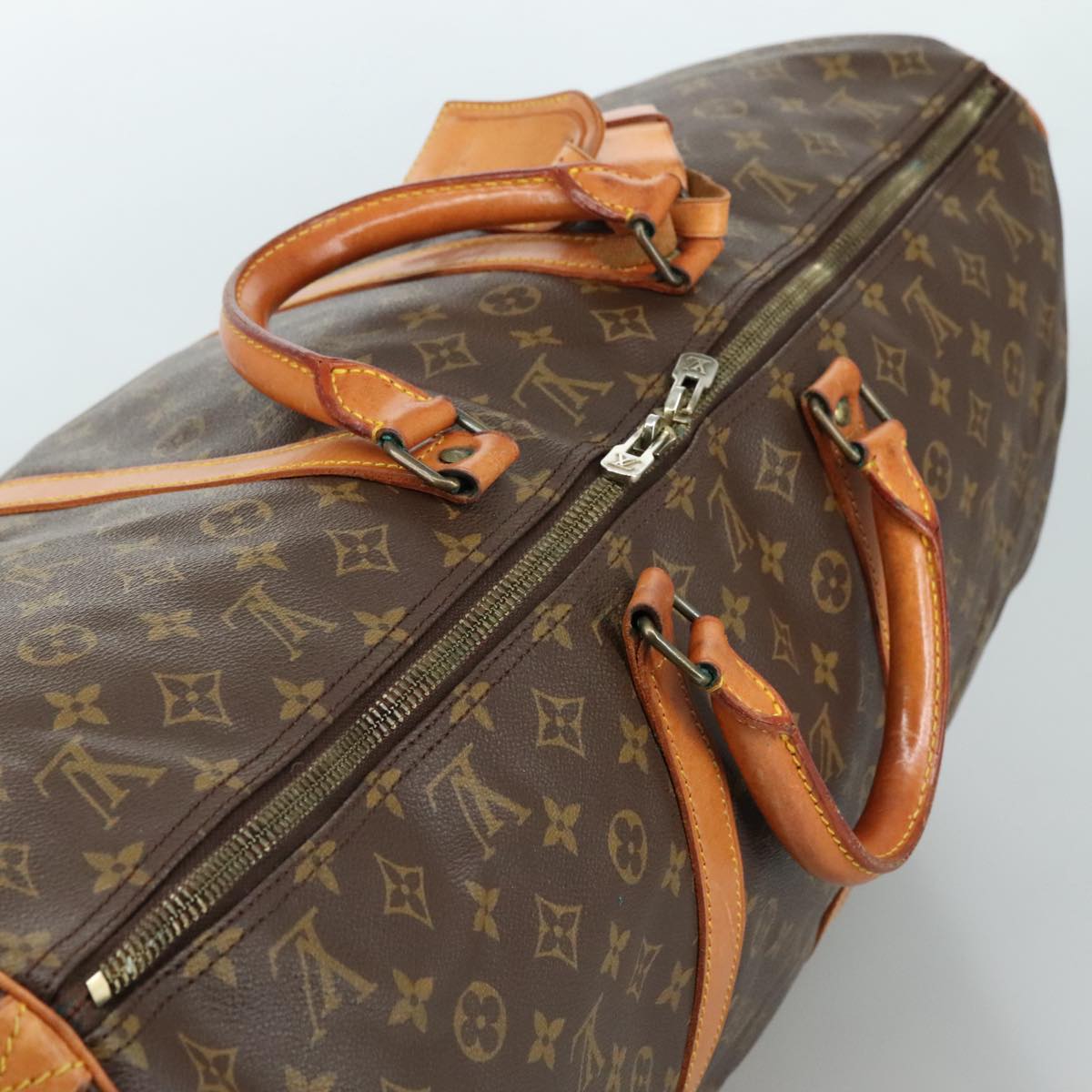 Louis Vuitton Keepall 60 Brown Canvas Travel Bag (Pre-Owned)