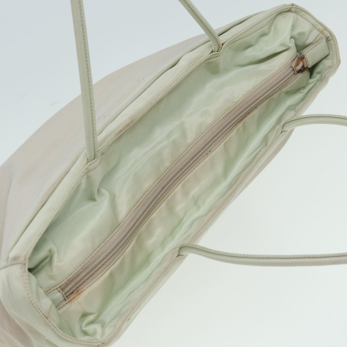 Prada Tessuto White Synthetic Tote Bag (Pre-Owned)