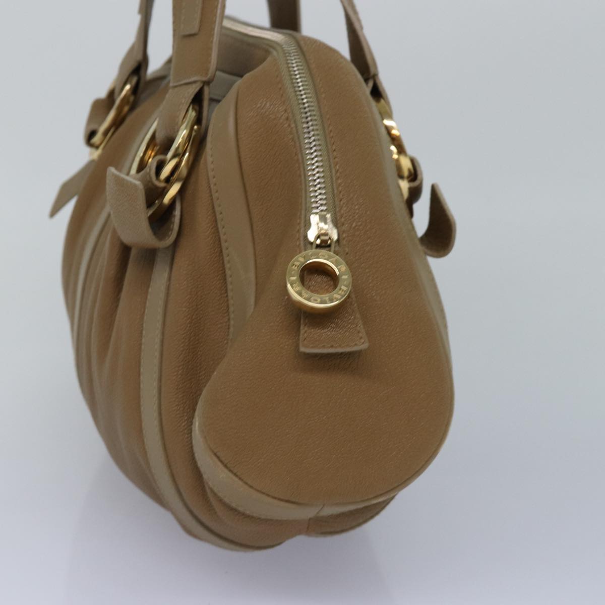 Bulgari Brown Leather Handbag (Pre-Owned)