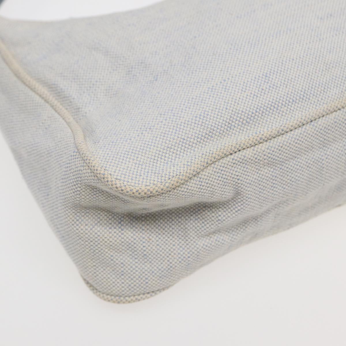 Prada Re-Edition Grey Canvas Clutch Bag (Pre-Owned)