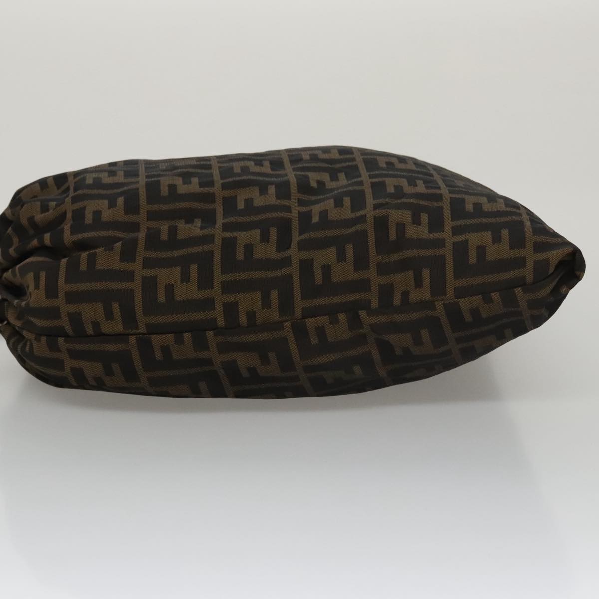 Fendi Zucca Brown Canvas Clutch Bag (Pre-Owned)