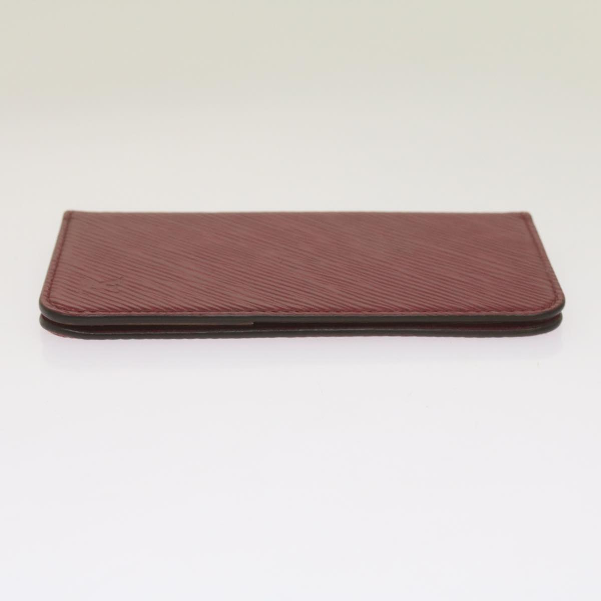 Louis Vuitton Iphone Case Burgundy Leather Phone Jewelry (Pre-Owned)
