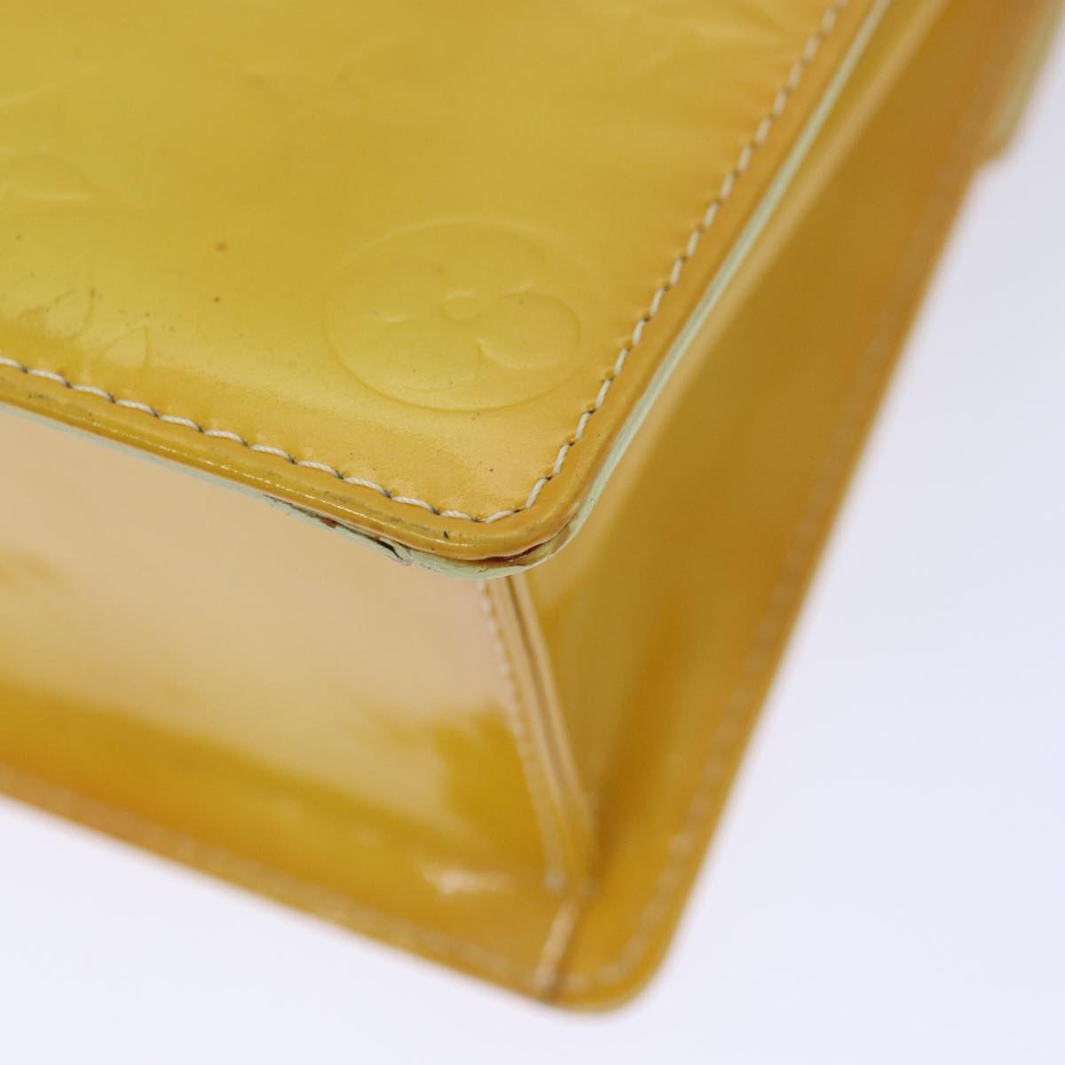 Louis Vuitton Spring Street Yellow Patent Leather Handbag (Pre-Owned)