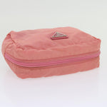 Prada Tessuto Pink Synthetic Clutch Bag (Pre-Owned)