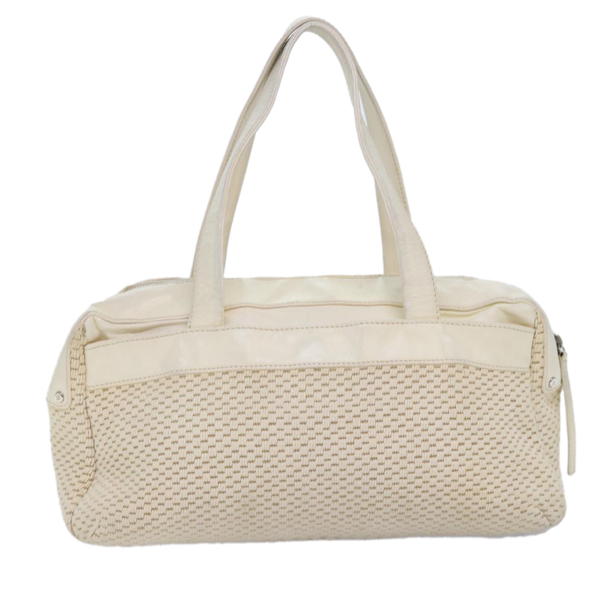 Chanel Chanel Beige Canvas Handbag (Pre-Owned)