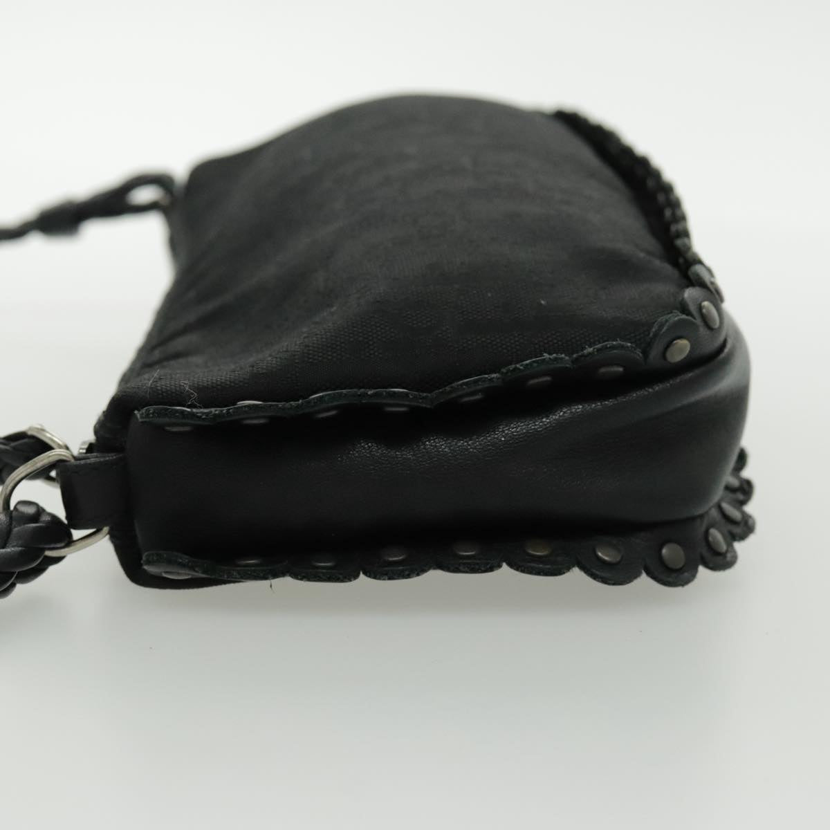 Dior Trotter Black Canvas Shoulder Bag (Pre-Owned)