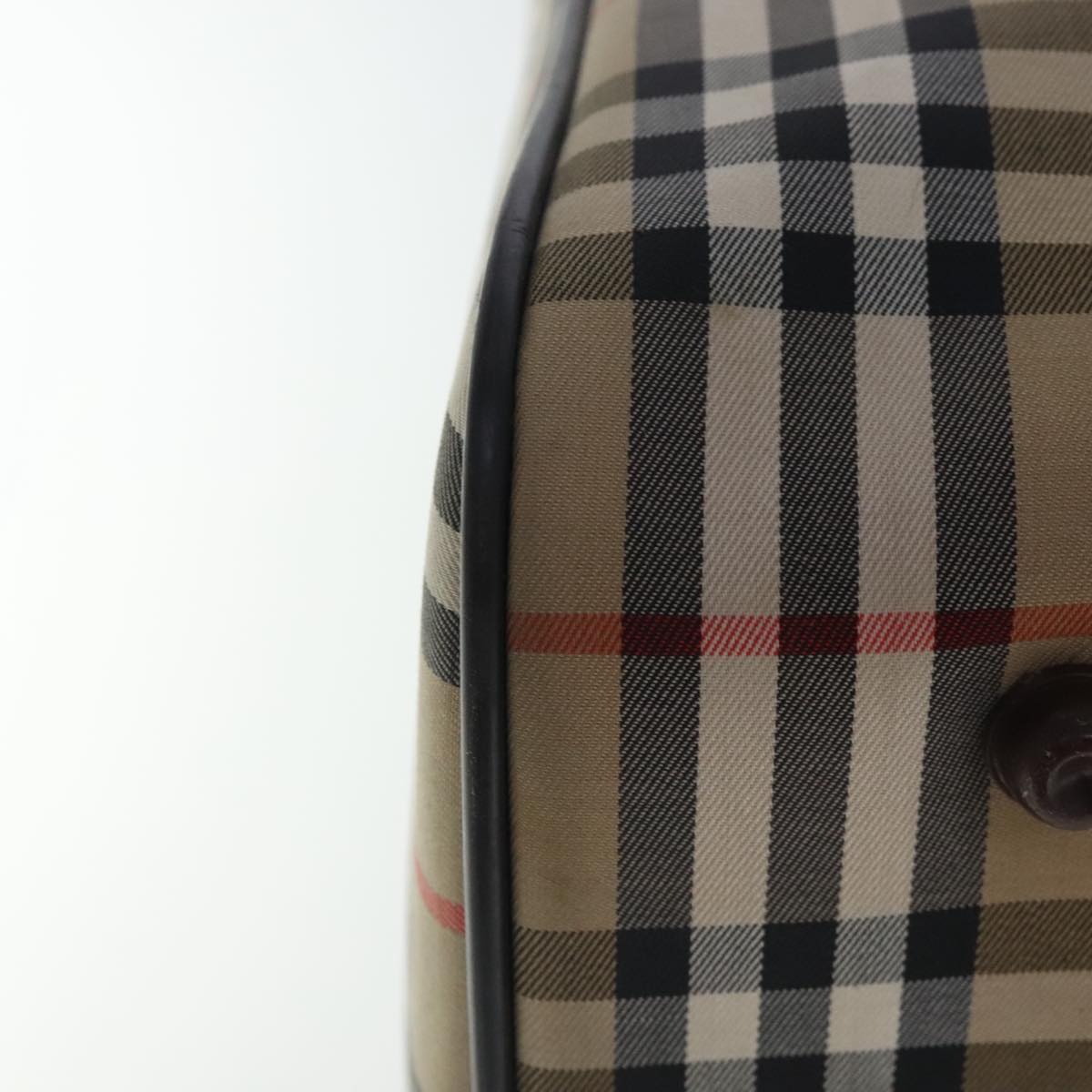 Burberry Nova Check Beige Canvas Travel Bag (Pre-Owned)