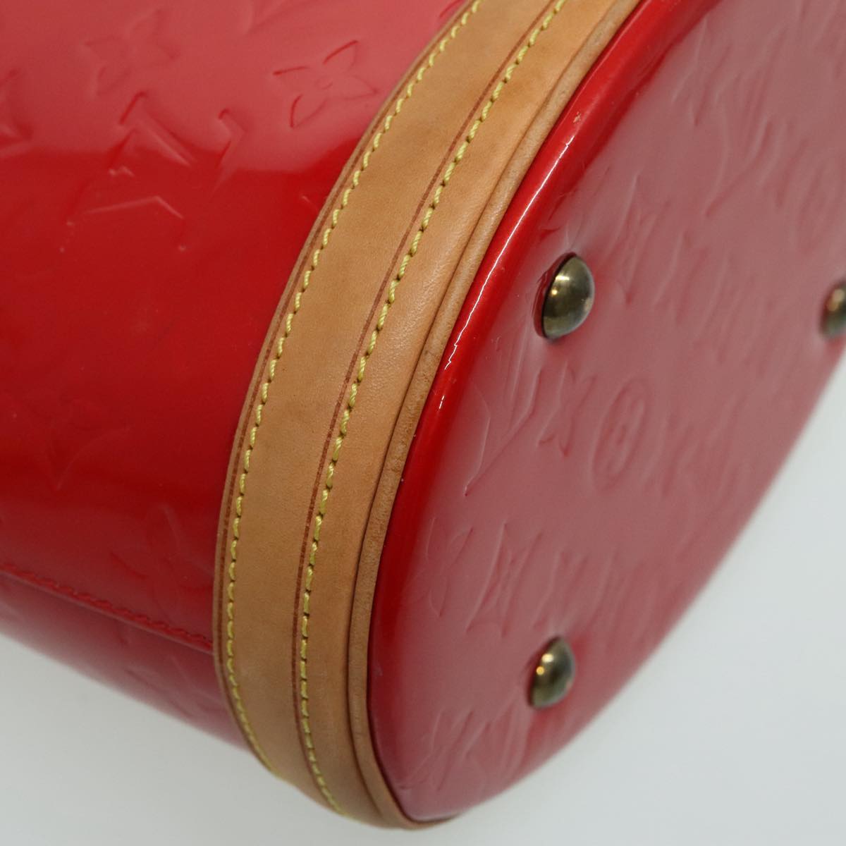 Louis Vuitton Bucket Red Patent Leather Tote Bag (Pre-Owned)