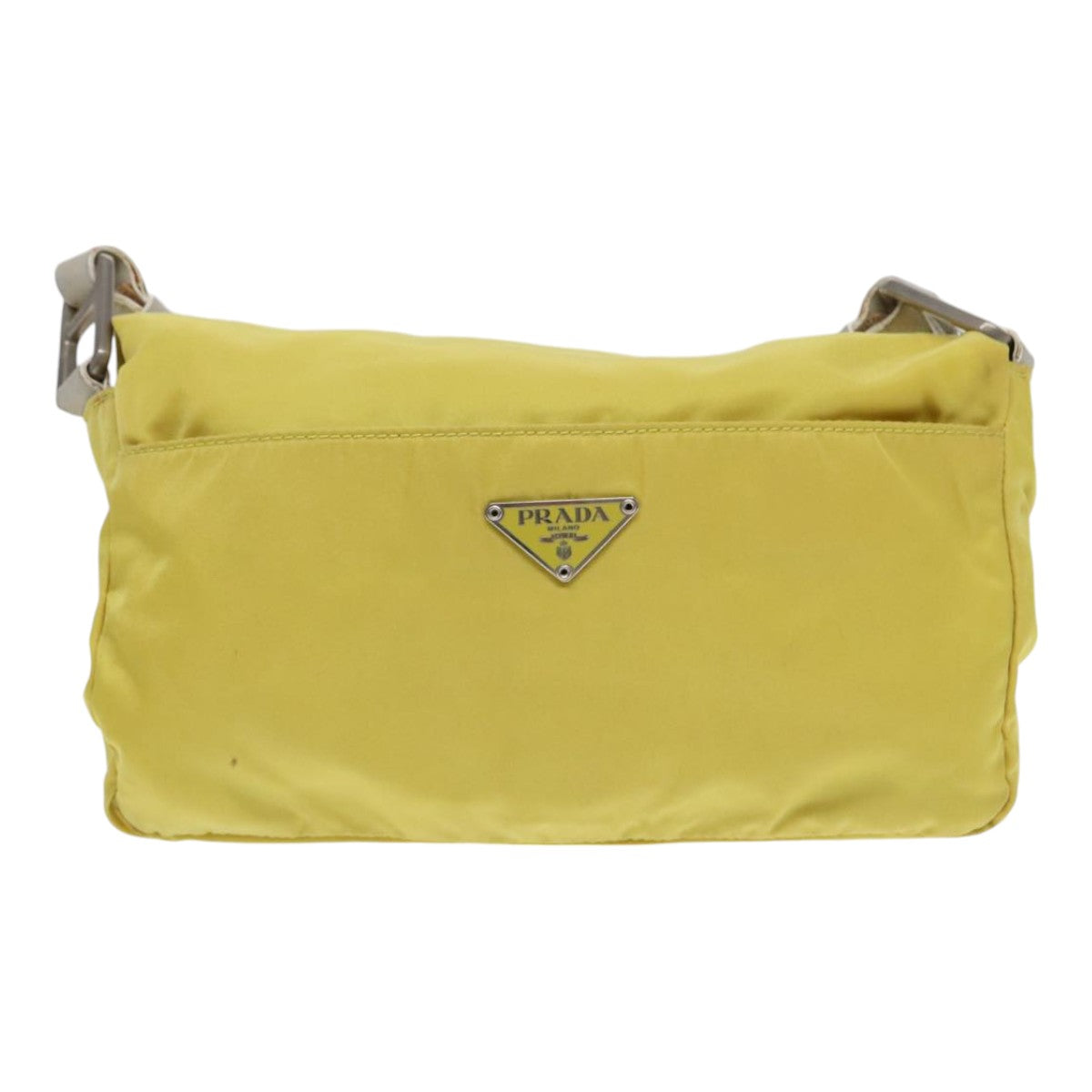 Prada Tessuto Yellow Synthetic Shoulder Bag (Pre-Owned)