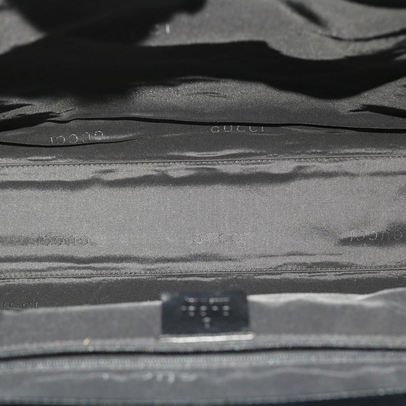 Gucci Gg Canvas Black Canvas Handbag (Pre-Owned)