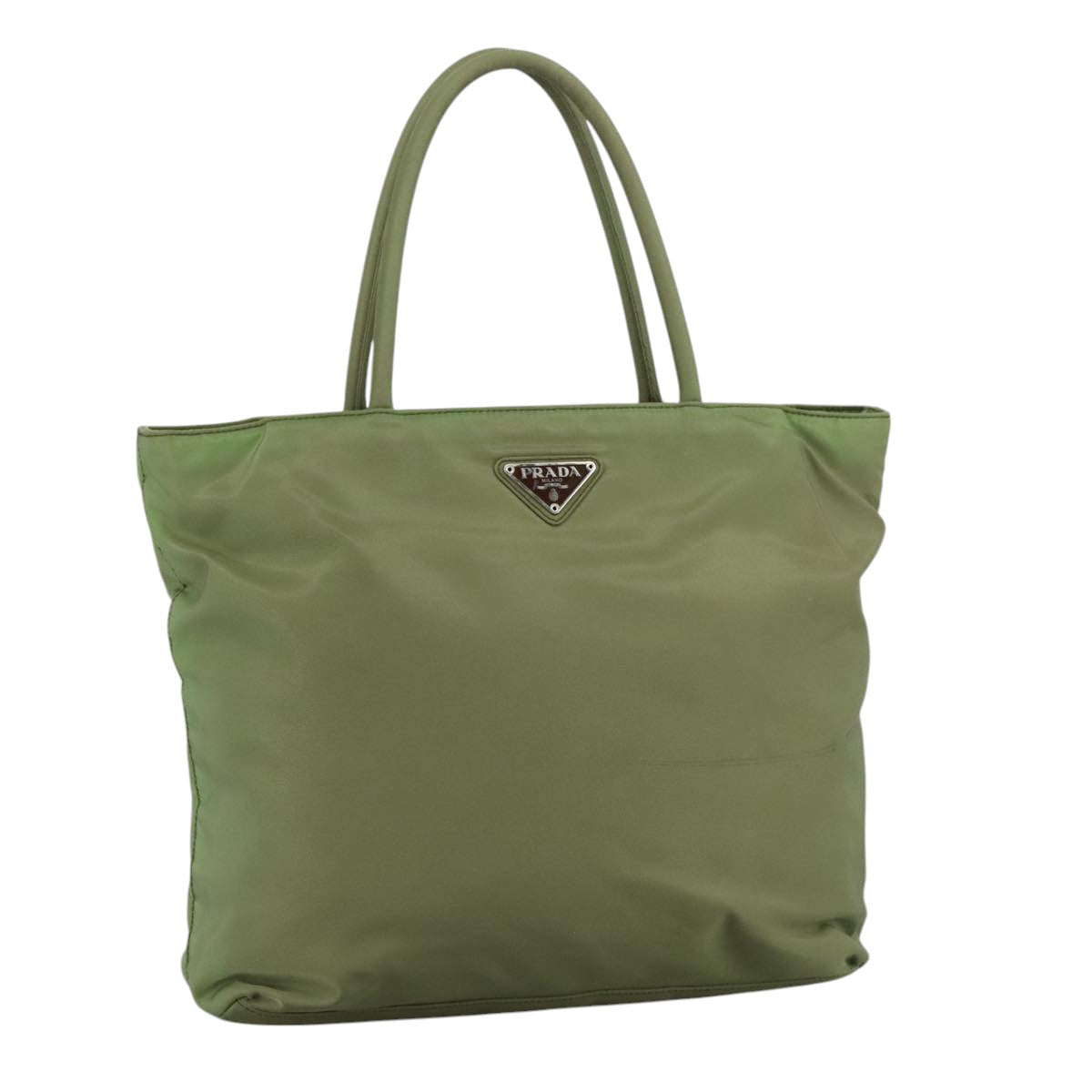 Prada Tessuto Khaki Synthetic Tote Bag (Pre-Owned)