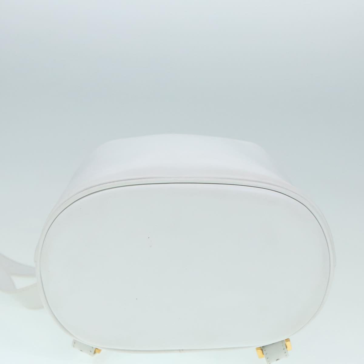 Salvatore Ferragamo White Leather Backpack Bag (Pre-Owned)