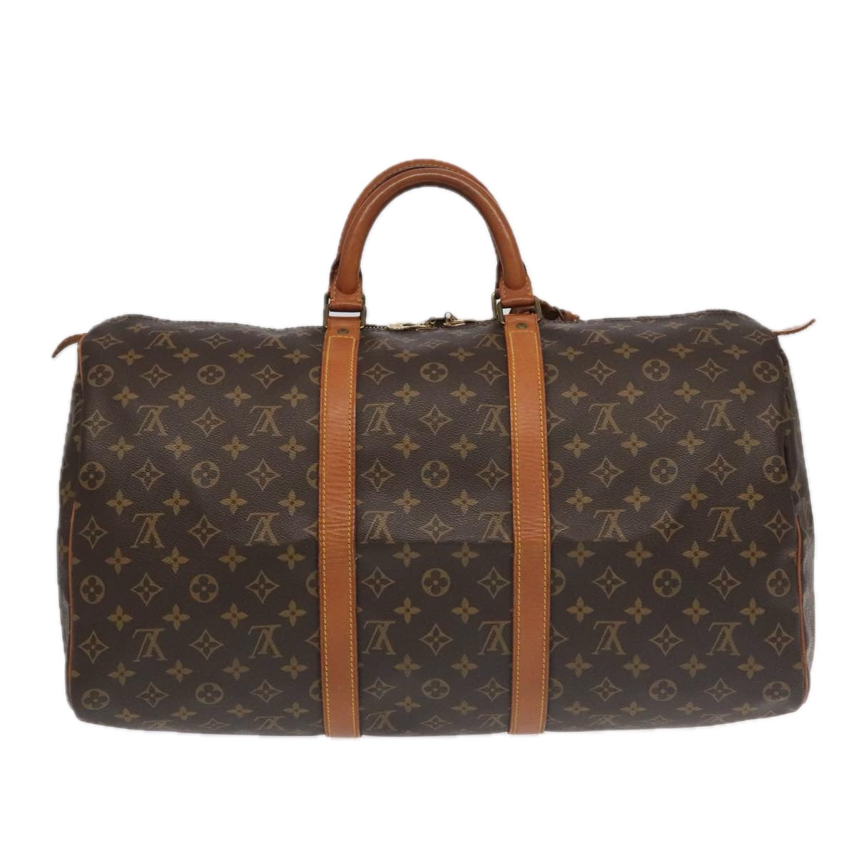 Louis Vuitton Keepall 50 Brown Canvas Travel Bag (Pre-Owned)