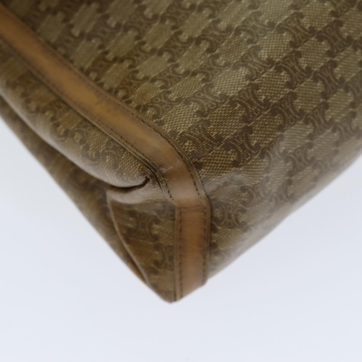 Céline Macadam Beige Canvas Shoulder Bag (Pre-Owned)
