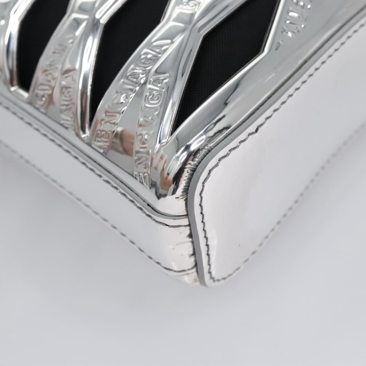 Balenciaga Silver Patent Leather Clutch Bag (Pre-Owned)