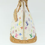 Louis Vuitton Alma White Canvas Handbag (Pre-Owned)