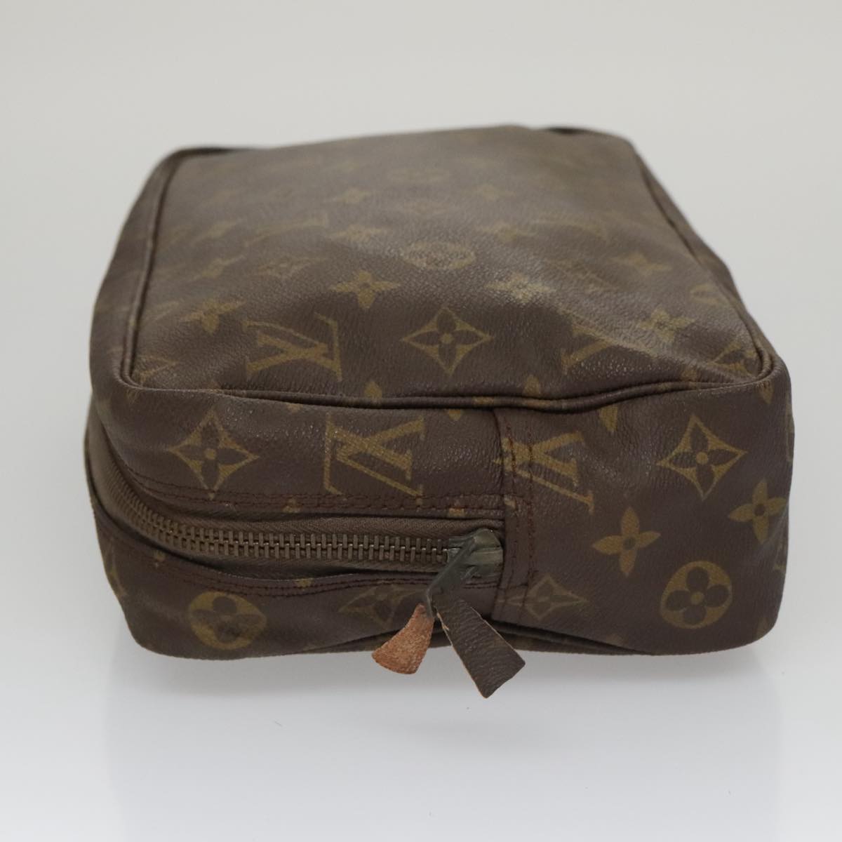 Louis Vuitton Trousse Toilette 28 Brown Canvas Clutch Bag (Pre-Owned)